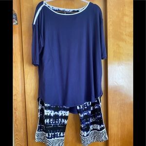 Women’s Cuddl Dud Blue Tie Dye Pajamas